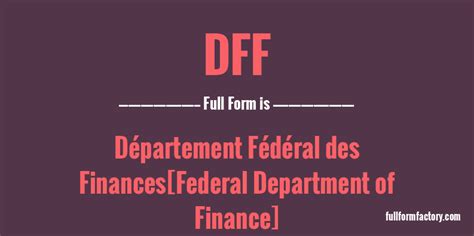 dff full form|what does dff mean.